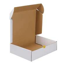 12x9x4 Inches Shipping Boxes Set Of 1 White Corrugated Cardboard Mailer Box For Packing Mailing Small Business Use Durable And Reliable Packaging Solution For Secure Shipping And Organization - White - 查看 7