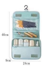 1 chiếc túi đựng mỹ phẩm dung tích lớn, túi đựng đồ vệ sinh cá nhân, túi đựng đồ trang điểm, túi xách tay, túi nhẹ dùng khi đi du lịch và ở nhà, đồ dùng cần thiết khi đi du lịch, túi đựng trang sức, túi đựng son dưỡng môi, túi đựng sơn móng tay, túi đựng đồ trang điểm. - Xám - Xem 4