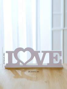 1pc Wooden LOVE Decor, Wedding Decoration - Tabletop Decor For Wedding Ceremony, Letter Decor, Photography Prop, Bridal Gift, Wedding Decoration - A - View 10