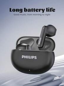 Auriculares inalámbricos Bluetooth Philips TAT1199 Estéreo Llamada Reducción de ruido Baja latencia Semi-intrauriculares Auriculares deportivos de larga duración Auriculares para juegos Auriculares inalámbricos originales PHILIPS TAT1199 - Negro - Ver 3