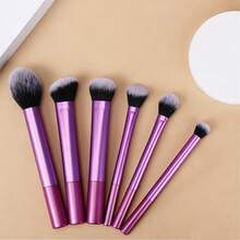6pcs Pink Makeup Brush Set, Multi-Functional Blush Brush, Powder Brush, Eye Shadow Brush, Contour Brush, Concealer Brush - Pink - View 3