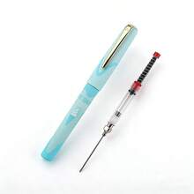 钢笔套装，含墨水注射器辅助工具、彩色书法笔及墨水转换器，书写流畅，适用于学校和办公室。 - 淺蘭 - 查看 9