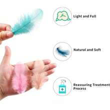 100根马卡龙公鸡羽毛，3-5英寸，工艺羽毛，适用于婚礼、家庭聚会、捕梦网和DIY工艺品（马卡龙） - 查看 8