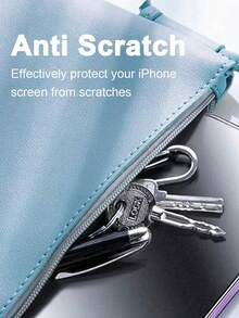 2片装磨砂屏幕隐私膜，防刮擦、防冲击，物理防指纹，保护屏幕隐私，磨砂质感，兼容苹果X/XR/11/12/13/14/15/16/17系列 - 黑色 - 查看 5