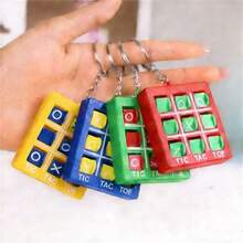 2pcs Mini Tic Tac Toe Pendant, Cute Birthday Party Favors And Candy Bag Fillers, Suitable For Birthday Party, Christmas, Halloween, Spring Festival, Valentine's Day, Wedding, Easter, Carnival (Random Style Delivery, Slightly Different Colors, Random Packaging) - Multicolor - View 7