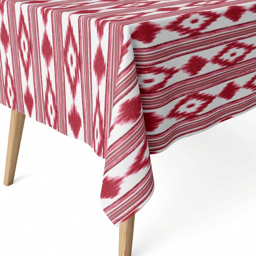 Kiva Stain-Resistant Resinated Tablecloth, Extra Soft To The Touch And Waterproof, Sizes From 100x140 To 300x140 Cm And Round 140 Cm - Stain-Resistant Tablecloth For Rectangular And Round Tables - Available In 12 Designs - Option 4 - View 1