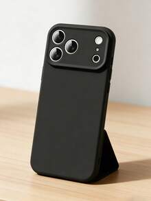 高品质液态硅胶手机壳，兼容 17 Pro Max、17 Pro、17 Air、17、16、15、14、13、12、11 Pro Max Plus，触感柔软，防震保护套 - 黑色 - 查看 4