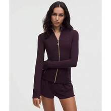 lululemon Define Cropped Jacket Nulu - Ciruela negra - Ver 1