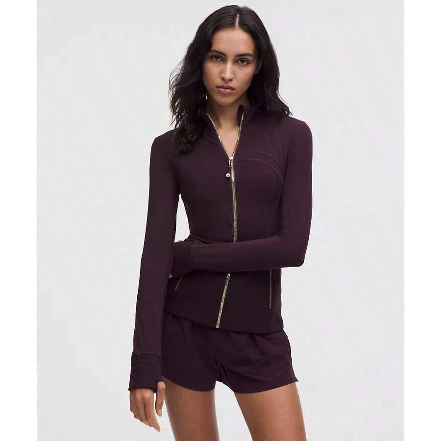 lululemon Define Cropped Jacket Nulu - Ciruela negra - Ver 1