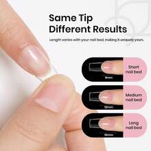 Beetles Gel Nail Kit Short Almond Gift Spree Easy DIY Extension Set Gift For Women - Square Medium 576pcs(Etch-x Nail Kit) - View 8