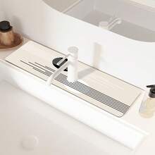 1pc, Sink Faucet Suction Pad, Drainage Pad, Kitchen, Bathroom Sink, Countertop, Drainage Pad, Diatomite Washbasin, And Cuttable Quick-Drying Pad. - Multicolor - View 8