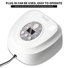 NAIL Lamp, Nail Art UV/LED Drying Lamp With 24 LED Lights, Fast With 3 Timer Modes, LCD Display, Gel Tools For,Portable Uv Curing Light - trắng - Xem 6