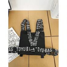Functional Chest Bag, Fashionable Street Tactical Chest Rig, Sports Functional Bag, Cycling Bag, Delivery Tool Bag Tools Belt Bag Phone Bag, Thigh Bag, Camping, Easter - 黑色 - 查看 6