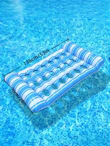 1件装印花充气躺椅吊床，充气浮床，泳池浮床，沙滩必备品 - 水上休息位 - 查看 17