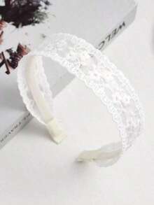 1pc Women Flower Embroidered Headband Elegant Piranha Flower Valentine's Day,Hairband,Hair Hoop,Hairband,Hair Hoop Headbands Hair Accessories Head Accessories - Trắng 2 - Xem 7