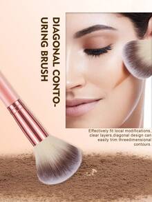 14件套化妆工具套装，包括：12支化妆刷+2个化妆海绵 - 彩色 - 查看 3