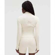 Lululemon Define Cropped Jacket Nulu LW3HWES - Light Ivory/Gold - View 4