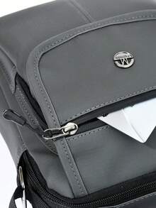 1 pieza Maletín de moda negro, mochila de negocios minimalista y elegante - Rectángulo - Ver 9
