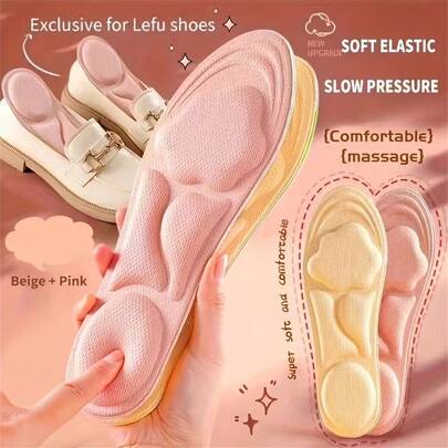 1 Cặp (2 miếng) lót giày xốp mềm dành cho nữ, với kết cấu dày dặn và đặc tính mềm mại, thoáng khí, là sự lựa chọn lý tưởng cho việc sử dụng hàng ngày.