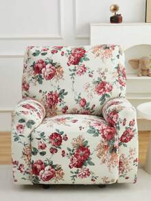 Vỏ bọc ghế bập bênh/sofa bằng lụa sữa co giãn, in họa tiết cây cỏ và hoa lá, thích hợp cho phòng khách và phòng học, sử dụng được quanh năm. - Nhiều màu - Xem 2