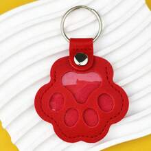 1/3/10pcs Leather Pet Hair Storage Keychain, Creative Pet Fur Collection Charm, Cute Cat Dog Hair Bag Pendant - Multicolor - View 18