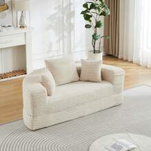 A Versatile Two-In-One Sofa Bed, Ideal For Small Spaces, That Can Be Used As Both A Semi-Circular Sofa And A Round Chaise Longue. The Armrests Feature Fabric Pockets. - Black - View 7