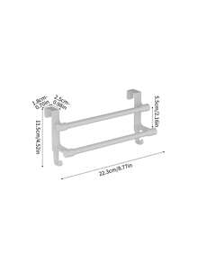 橱柜门毛巾架 - 时尚塑料材质，固定安装，节省空间设计，适用于厨房和浴室，毛巾收纳架 | 现代厨房配件 | 耐用塑料支架，浴室毛巾架 - 彩色 - 查看 15