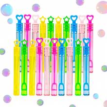 60/48/24 PCS Multi-Color Star & Heart Bubble Wands, Mini Bubble Sticks, Wedding Party Decorations, Bubble Blowing Toys, Outdoor Party Games For Birthday, Concert (Bubble Solution Not Included) - Multicolor - View 1