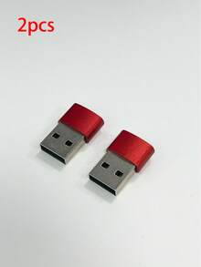 1pc Aluminum Alloy High-Glossy Type-C To USB Adapter, Compatible With Smartphones, Computers, Car Chargers, PD Data Cables, USB Hubs, Fast Charging Adapter - Multicolor - View 19