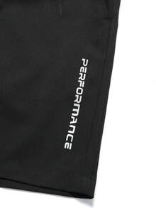 1 chiếc quần đùi nam, thoáng khí, có dây rút, kiểu Bermuda dành cho thể thao, chạy bộ, tập thể dục, có túi và họa tiết phản quang, phù hợp cho các hoạt động thể thao hàng ngày và ngoài trời, màu đen. - màu đen - Xem 4