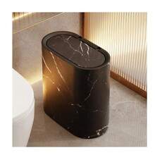 这款垃圾桶采用大理石和木纹图案设计，塑料材质，带内置把手，易于清洁，防锈，节省空间，非常适合浴室、洗衣房和家庭办公室等小空间使用。 - 垃圾桶 - 查看 6