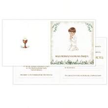 12pcs Polish Language Paper First Communion Invitation Cards - First Communion Theme Adult Communion Party Invitations, Blank Celebration Invitation Supplies - View 7