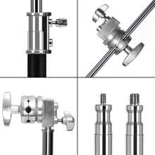 260cm Stainless Photography Tripod C-stand Light Stand 100% Metal 8.53ft With Boom Arm Professional For Photo Studio Softbox - Ver 5