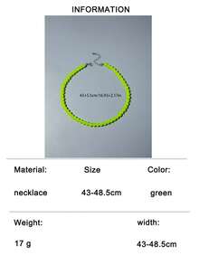 imoli 1 buah Kalung Manik-Manik Akrilik Geometris Modis Warna Permen, Cocok untuk Pemakaian Sehari-hari Wanita, Hadiah Perhiasan untuk Teman - MultiWarna - View 20