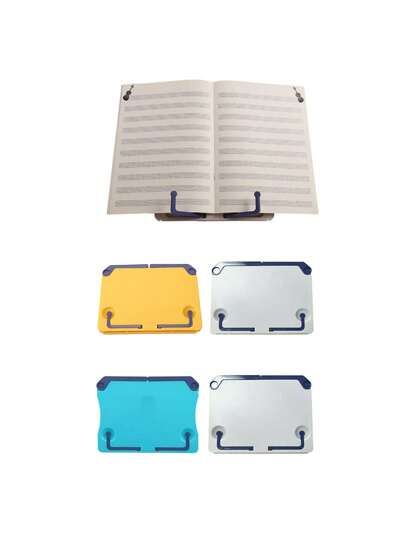 1 Pc/2 Pcs Portable Foldable Adjustable Reading Stand - Ergonomic Book & Tablet Holder, Music Shelf Book Holder, Desktop Reading Stand, Lightweight Design For Office, Students, Music Sheets - Desk Organizer & Study Supplies, Office Organization, Sturdy Base Construction