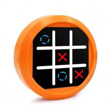 Juego de Tres en Raya portátil 4 en 1 - Consola electrónica de rompecabezas con juegos de memoria y topos, juego de mesa portátil para viajes para niños y adultos - Multicolor - Ver 16