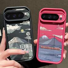 Funda Protectora de Silicona Suave para Phone17air,16,15,14,13,12,11 - A654BeigeBlanco - Ver 4