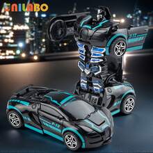 unilabo Juguete de coche de carreras transformable - Coche de carreras deslizante por inercia - Transformación automática - ¡Un regalo perfecto para que las mamás se lo den a sus hijos! Mini artículos, recuerdos de fiesta de coches de carreras, juguetes de coches para niños, coches de carreras, juguetes para niños, coche de carreras para niños, juguetes para niños, coche robot, juguetes de cumpleaños para niños, de vuelta a la escuela, ¡regalo de Pascua! - Multicolor - Ver 20