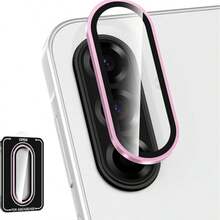 1pc Camera Lens Protector, Suitable For Samsung Galaxy A07/A17/Z Fold7/A26/A36/A56A37/A57/S25 Edge, Metal Ring Tempered Lens Protector, Aluminum Alloy Frame, Rear Camera Screen Protector And Lens Cap, Easy Installation With Locator. Suitable For Daily, Office And Home Use. Waterproof, Anti-Fall, Anti-Scratch And Anti-Fingerprint. A Complete Smartphone Accessory. - Multicolor - View 2