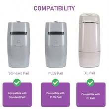 Cartucho compatible con Litter Cat Genie Standard Plus XL XL+ Recambios de cubeta 7 capas con control de olores para mascotas paquete de 8 - Paquete de 8 - Ver 3