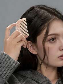 New Acetate Hair Comb, French Style Portable Fashion Marble Texture Hair Brush - Multicolor - View 8