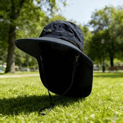 1 pieza Sombrero de sol con protección para el cuello, sombrero unisex de protección solar para exteriores, senderismo, camping, pesca, adecuado para diversas ocasiones, regalo ideal para el Día de San Valentín, cumpleaños, familia, amigos, colegas, Día de San Patricio, Pascua
