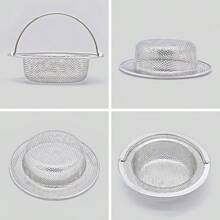 Stainless Steel Sink Strainer - Sink Filter Basket With Handle | Universal Kitchen Sink Filter | Food Scraps Catcher | Diameter: 4.5 Inches (Approx. 11.4 Cm) | Rust-Resistant | Dishwasher Safer - A - View 2