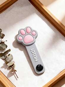 1个可爱猫爪造型硅胶线缆整理夹，可重复使用，适用于手机充电线、耳机线等，适合桌面、汽车、包包和旅行使用。 - 多色 - 查看 5