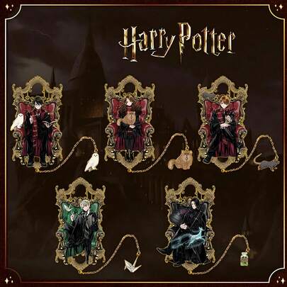 Harry Potter Bookmarks, Characters Pendant Accessories Hollowing Out Metal Bookmarks Birthday Gift Stationery Gifts For Reading And Journal Hanging