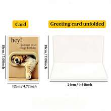 1pc/5pcs Birthday Greeting Dog Cards With Envelopes, Natural & Friendly Blessing Gift Cards For Birthday Party - A - View 6