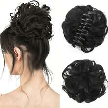 自然蓬松发髻爪，凌乱发髻造型夹，慵懒发型工具，花朵发髻造型器，高温丝发圈 HA2723 - 彩色 - 查看 7