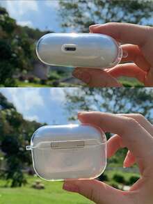 1pc Transparent TPU Bluetooth Earphone Case With Cute Cat Fan Design, Protective, Anti-Fall, Wear-Resistant, Suitable For New Pro 3/4, Pro/Pro 2/3/2/1 - Multicolor - View 4