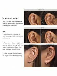 1pc 925 Sterling Silver 16G Helix Twin Clicker Hoops - Cartilage Helix Piercing Fine Jewelry - Hinge Hoop Rook Hoop, Conch Hoop, Hoop Earring, Septum Clicker Ring Daith Hoop Tragus Hoop Hinged Segment Nose Ring, 3 Size Options(10mm,11mm,12.5mm), Suitable For Women For Daily Wear - Heavy Circle - View 10
