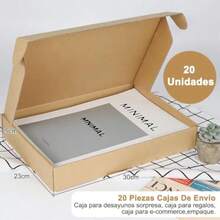 Cajas para Envíos 20 Piezas 30x23x5cm Caja Cartón Corrugado para Regalos Cajas Pequeñas en Color Kraft para E-commerce Embalaje Manualidades 3 Capas Resisitente Shipping Boxes Mailbox - marrón - Ver 2